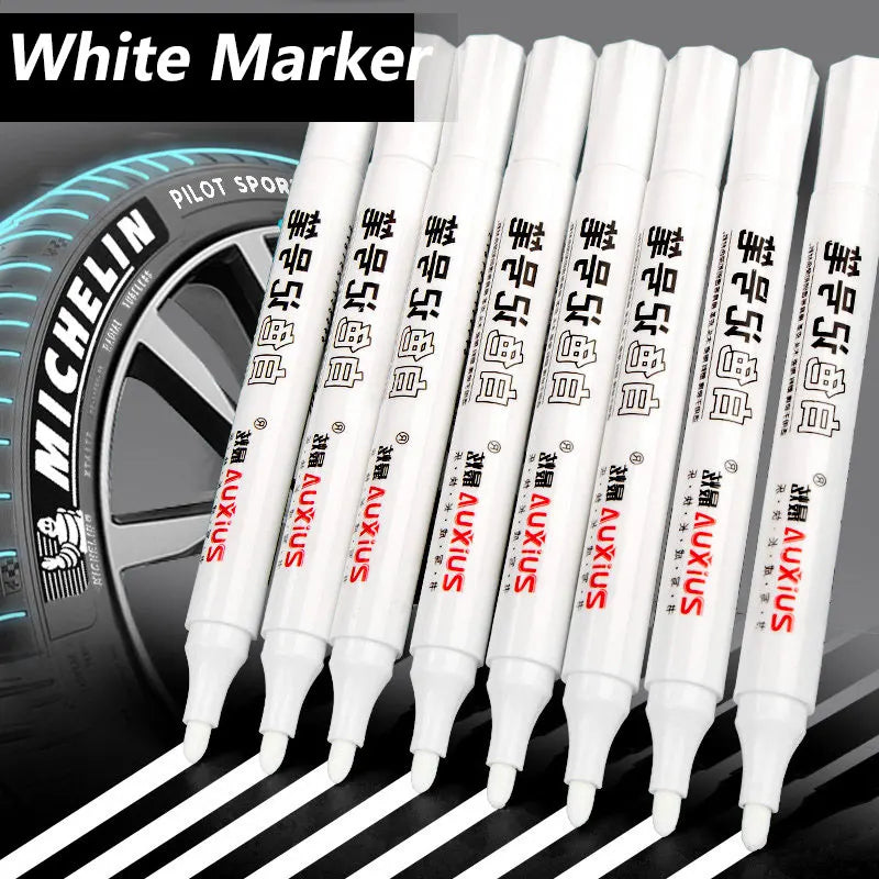 1/3/5 Pcs White Marker Pens 2.0Mm Oily Waterproof White Gel Pen DIY Graffiti Sketching Markers Stationery Wrting School Supplies