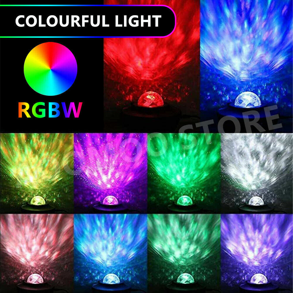 LED Galaxy Starry Night Light Baby Room Lamp Projector Bluetooth Music Playback