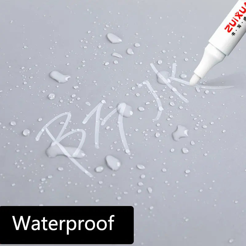 1/3/5 Pcs White Marker Pens 2.0Mm Oily Waterproof White Gel Pen DIY Graffiti Sketching Markers Stationery Wrting School Supplies