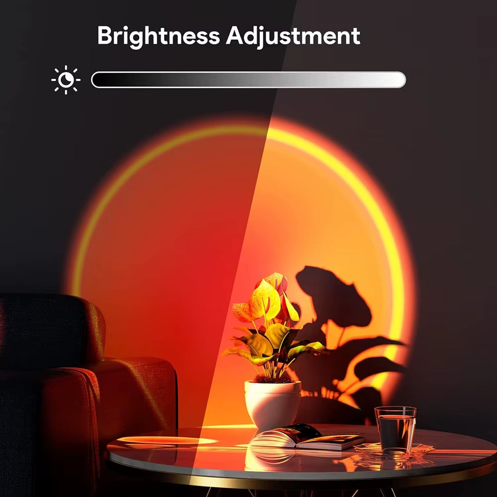 Sunset Lamp Projection Led Lights with Remote, 16 Colors Night Light Rainbow 4 Modes Setting for Photography/Selfie/Party/Home